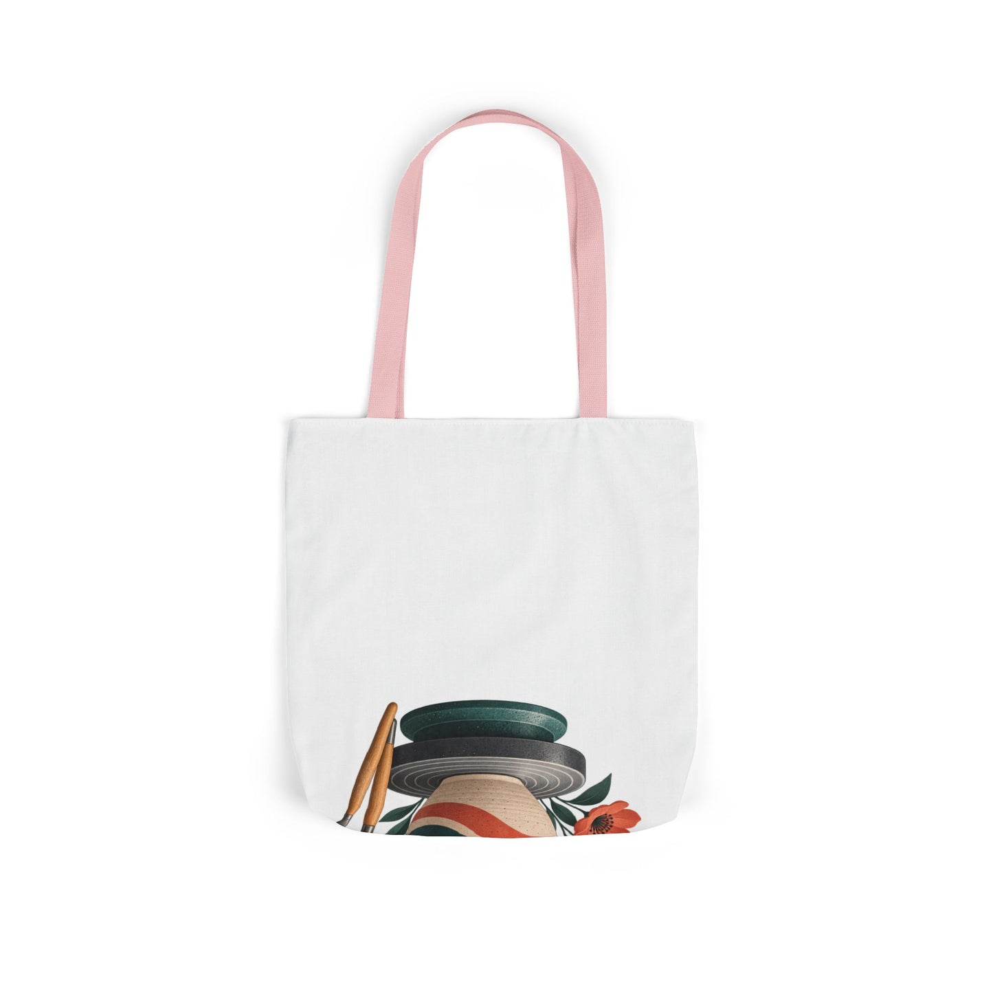 Midcentury Pottery Botanical Art Tote Bag