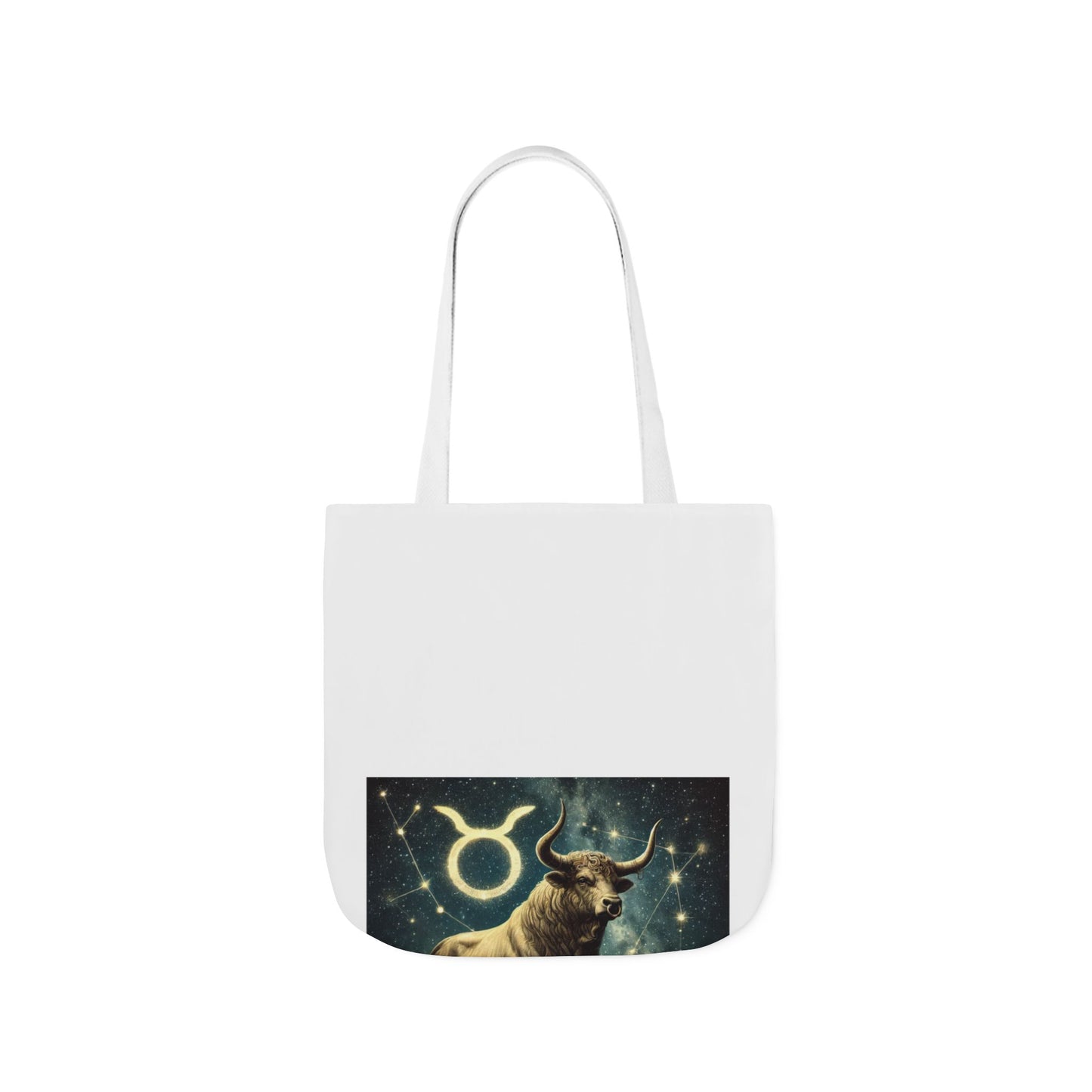 Taurus Bull Constellation Celestial Canvas Tote Bag