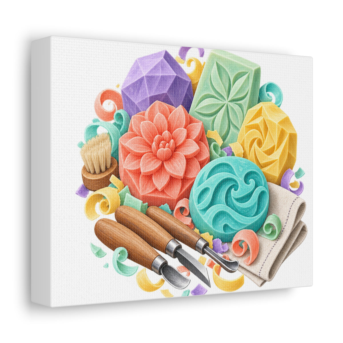 Colorful Soap Carving Workshop Canvas