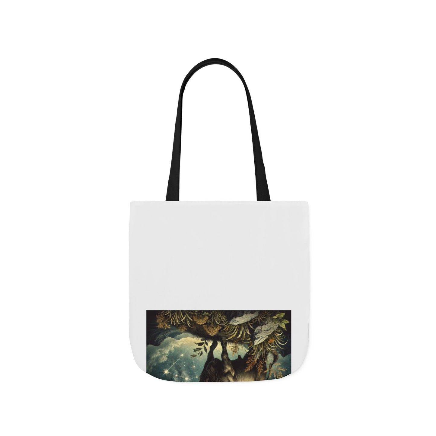 Taurus Bull Constellation Celestial Canvas Tote Bag