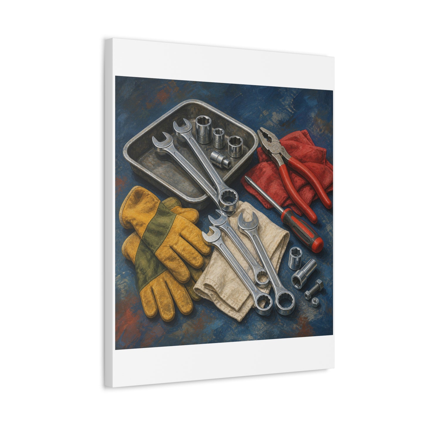 Classic Mechanic Hand Tools Art Canvas Art