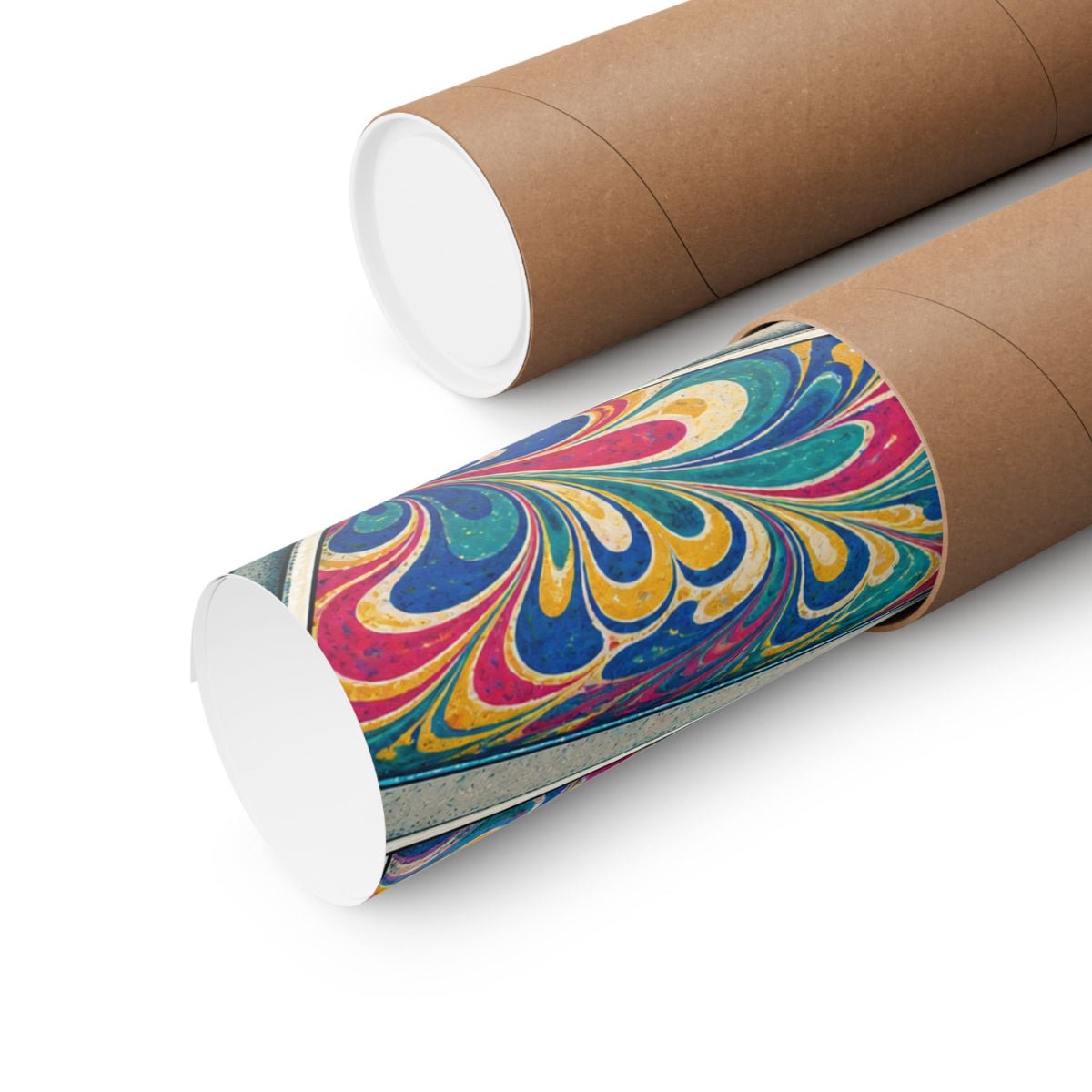 Colorful Paper Marbling Workshop Poster