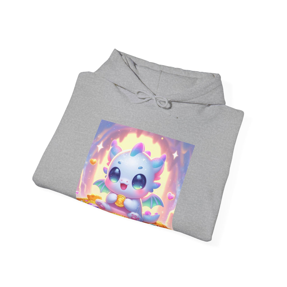 Pastel Treasure Dragon Kawaii Fantasy Hoodie