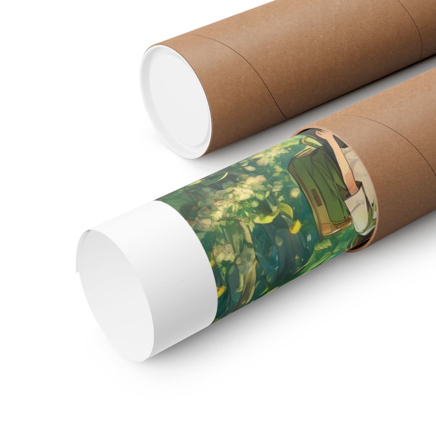 Bee Garden Explorer Anime Nature Art Poster