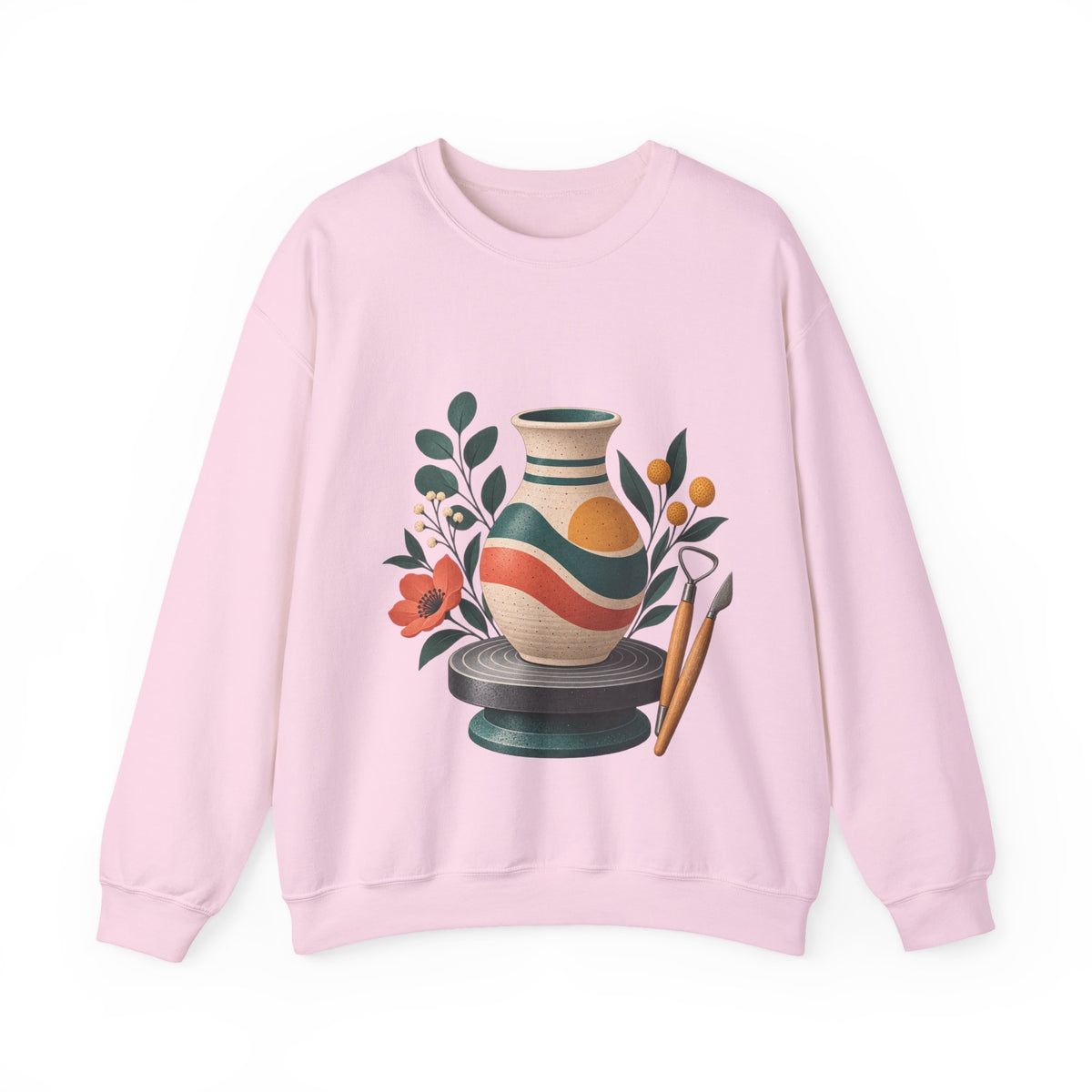 Midcentury Pottery Botanical Art Sweatshirt