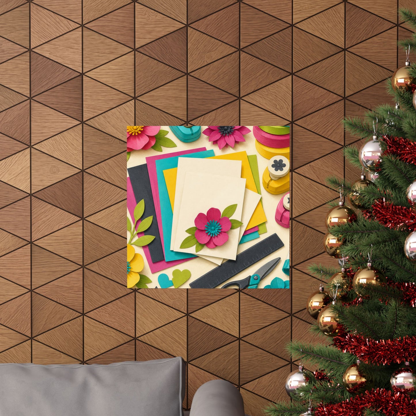 Bright Paper Crafting Hobby Poster