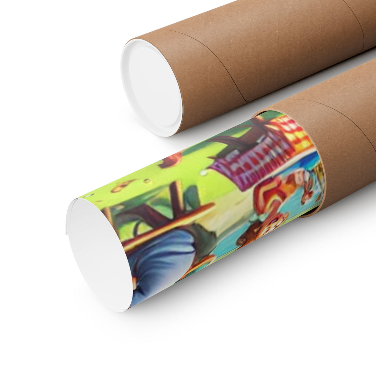 Chaotic Picnic Duck Funny Summer Wall Art Poster