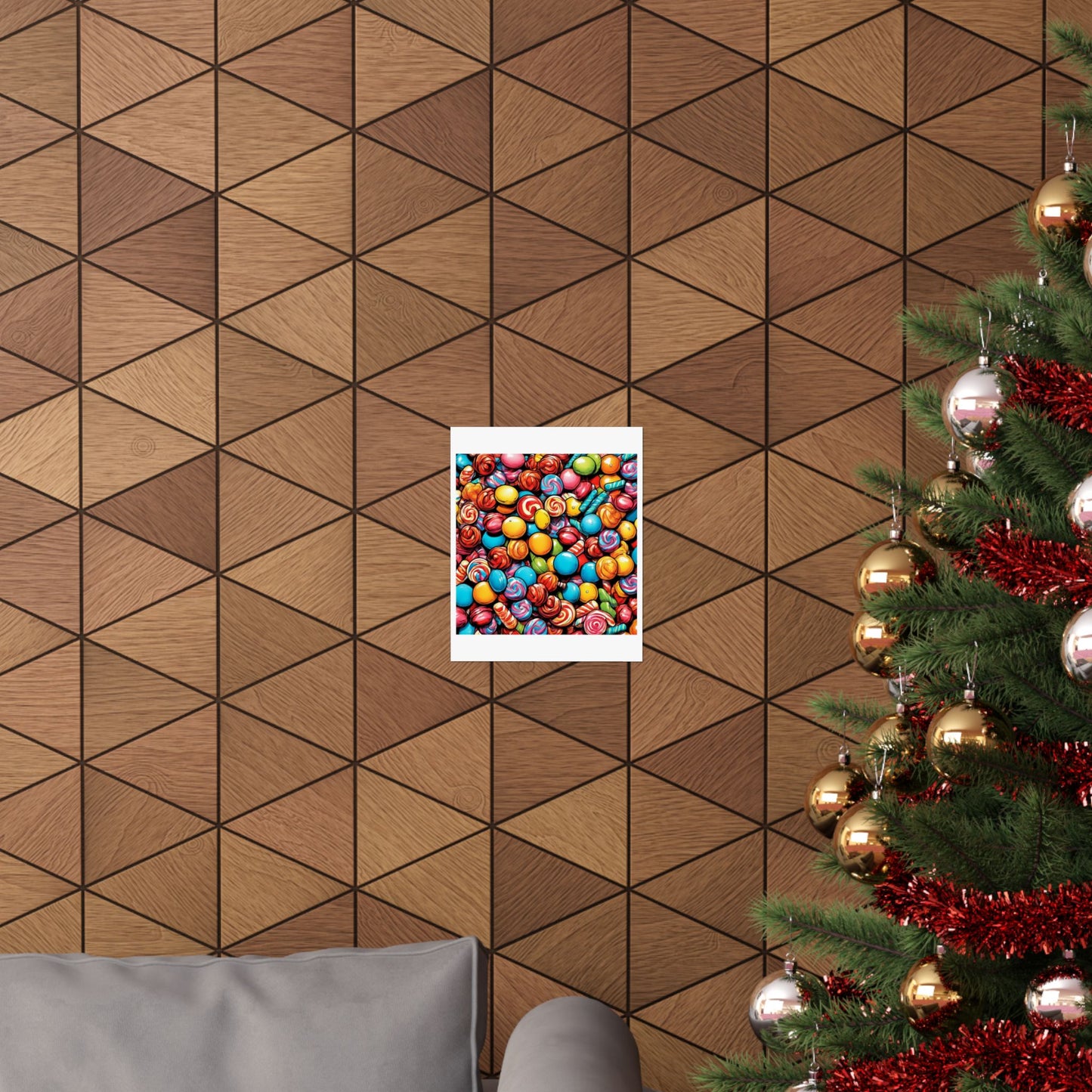 Colorful Candy Pattern Sweets Gift Art Poster