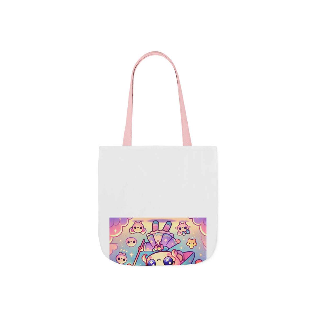 Kawaii Moon Wand Pastel Fantasy Art Canvas Tote Bag
