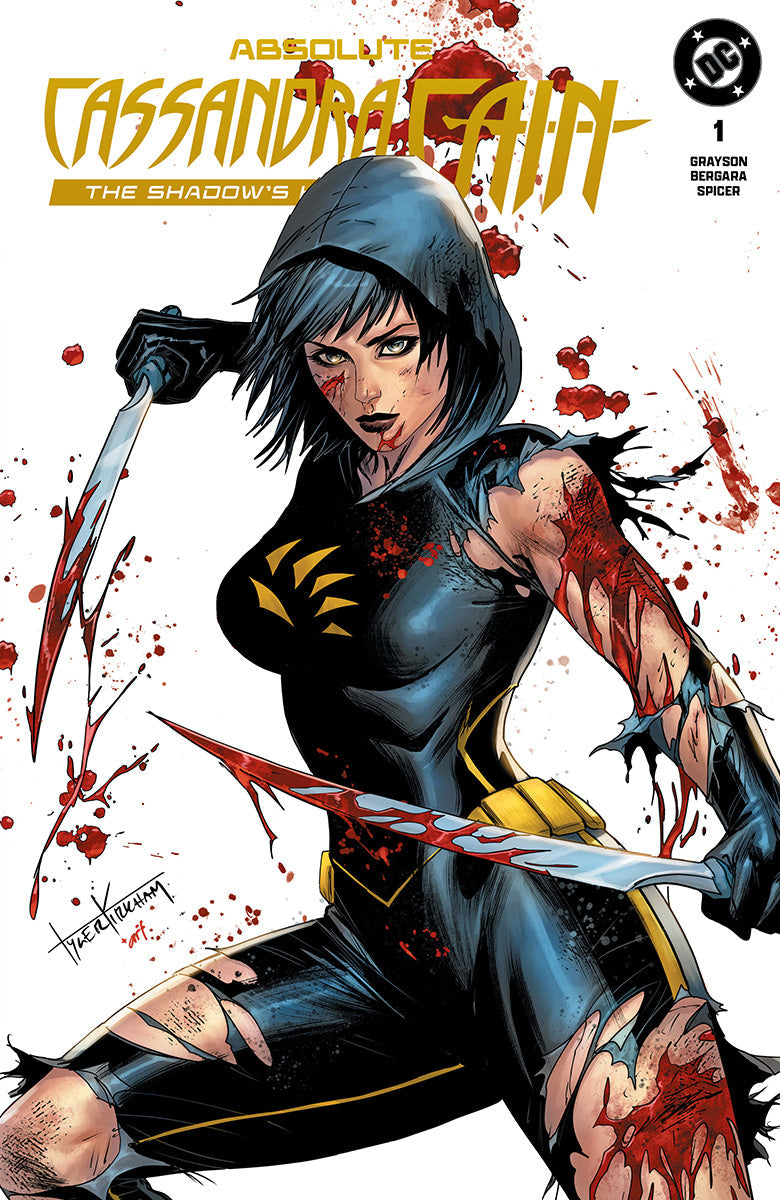 ABSOLUTE CASSANDRA CAIN THE SHADOW'S HAND #1 (ONE SHOT) TYLER KIRKHAM BATTLE DAMAGED EXCLUSIVE VAR (09/09/2026) (09/16/2026)