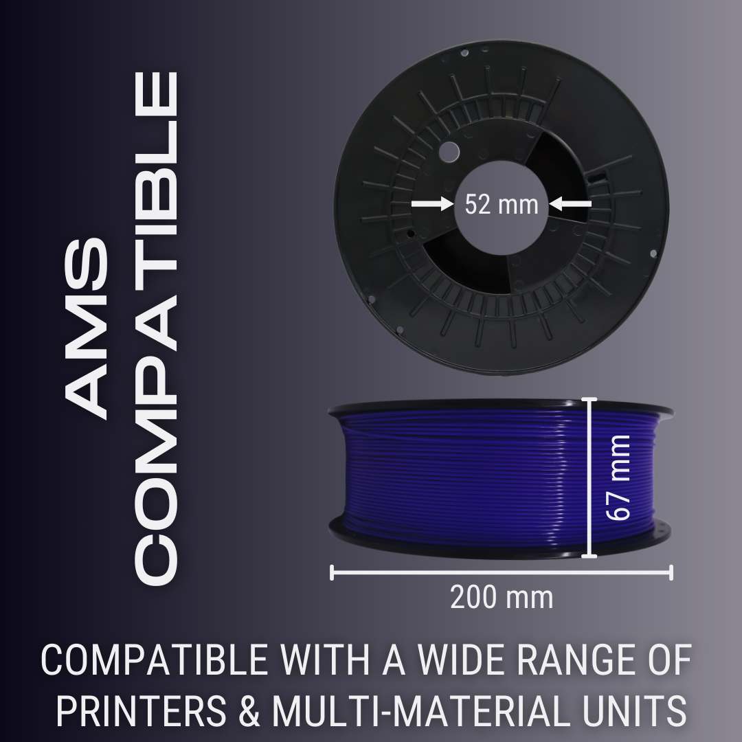 Matte Black AF 1.75mm PLA+ Filament Made in the USA!