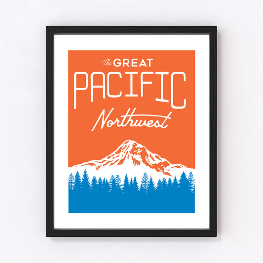 Great Pacific Northwest Neon Art Print