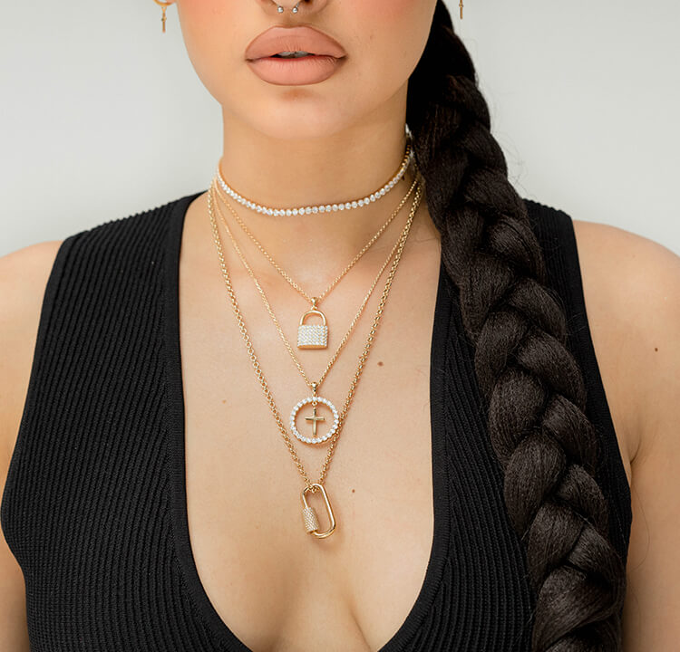 The Iced Coin With Dangling Cross Pendant