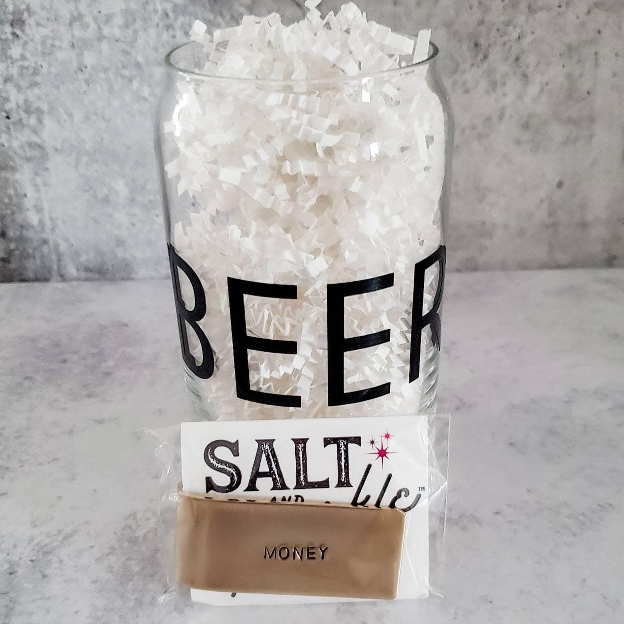 BEER MONEY Glass and Money Clip Gift