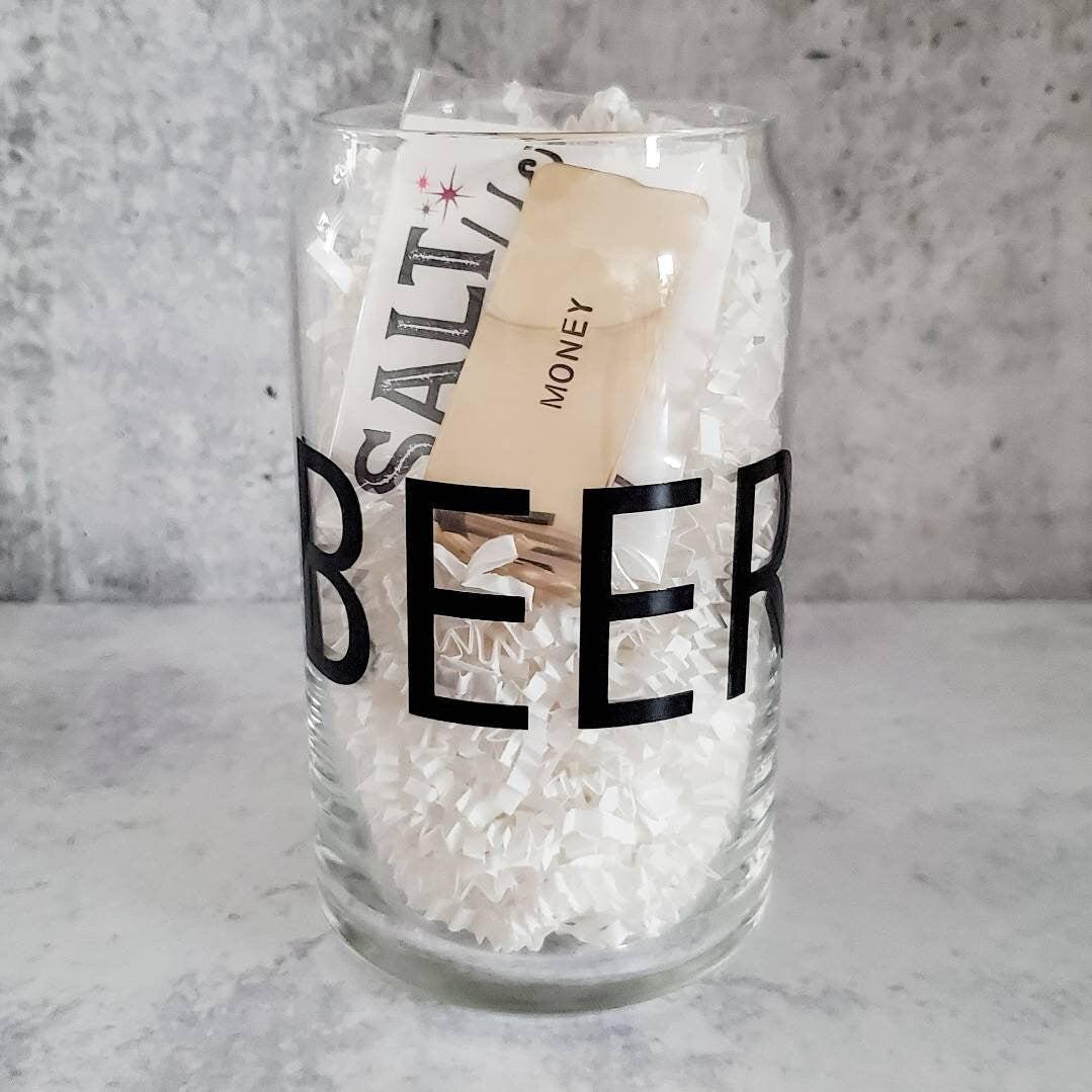 BEER MONEY Glass and Money Clip Gift