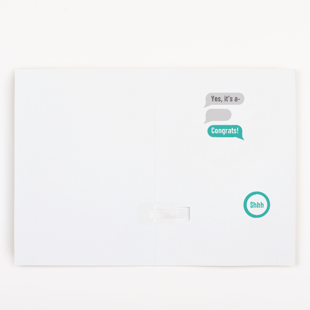 Endless Gender Reveal Card with Fake Off Button