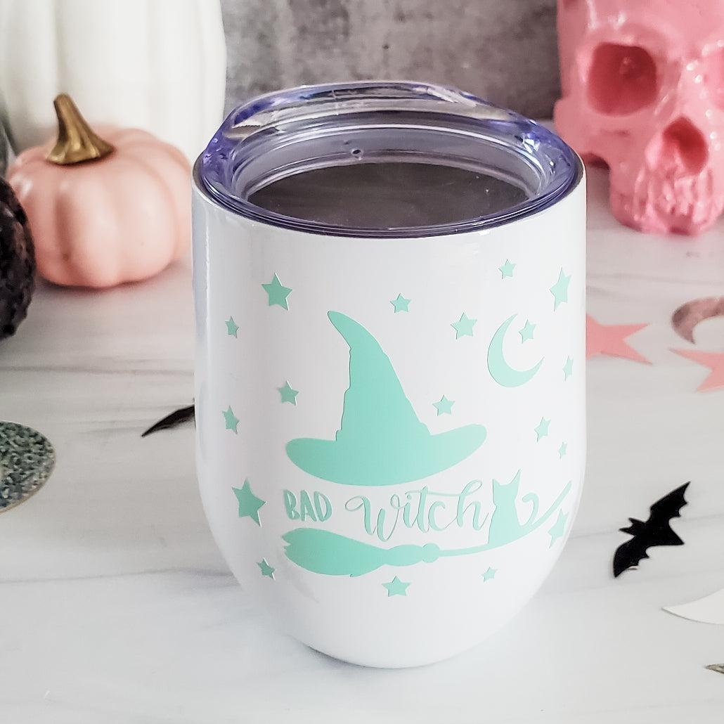 Bad Witch Pastel Halloween Wine Tumbler