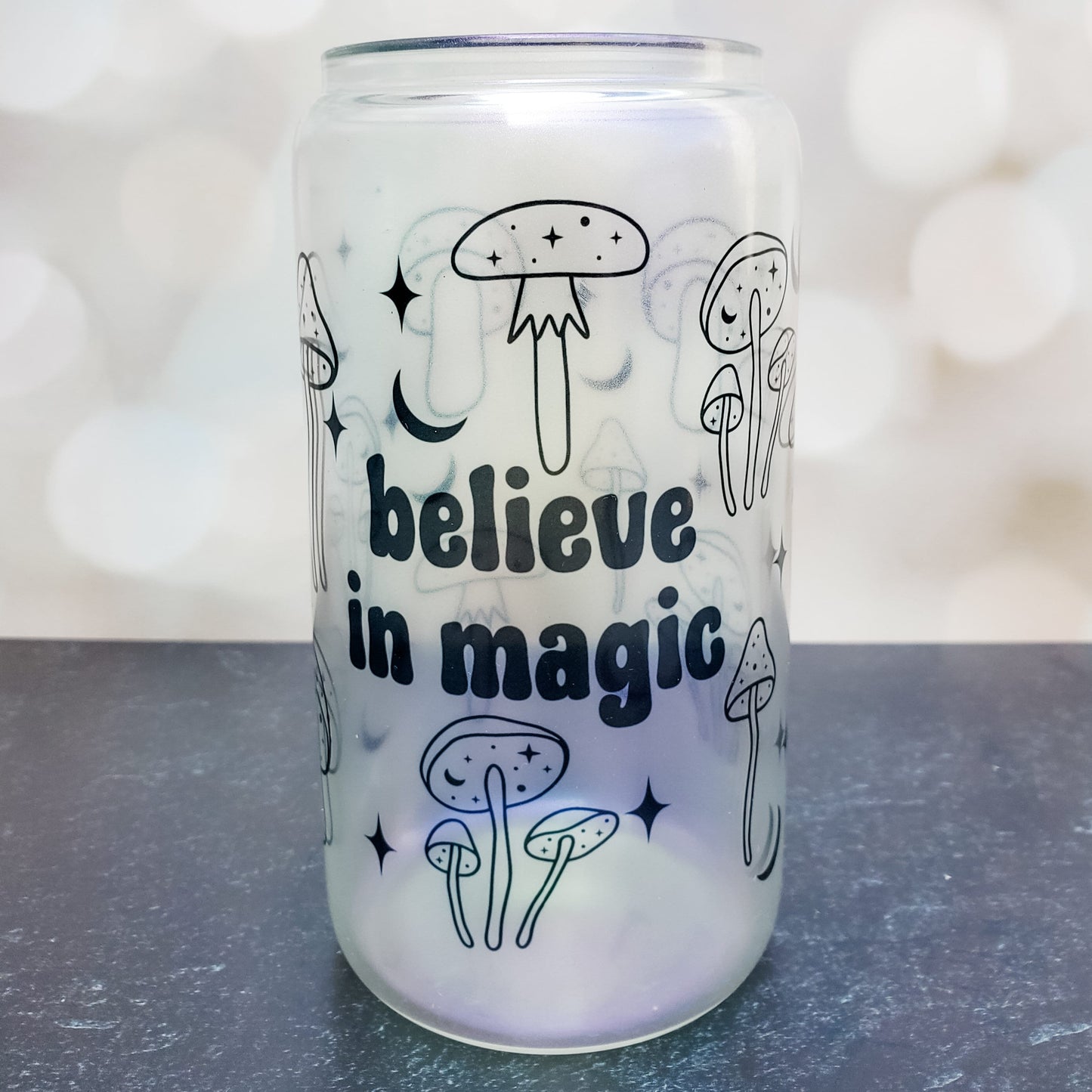 Believe in Magic Mushroom Halloween Cup