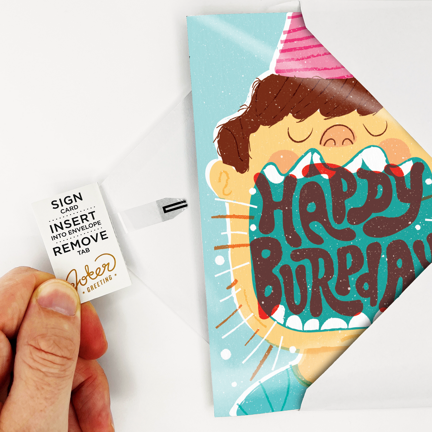 Endless Burp Day Card with Glitter