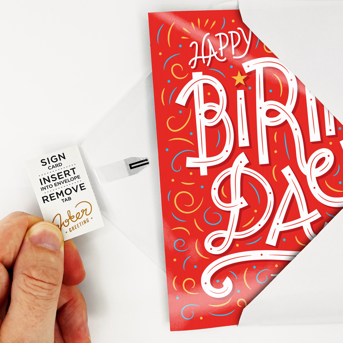 Endless Birthday Card with Glitter