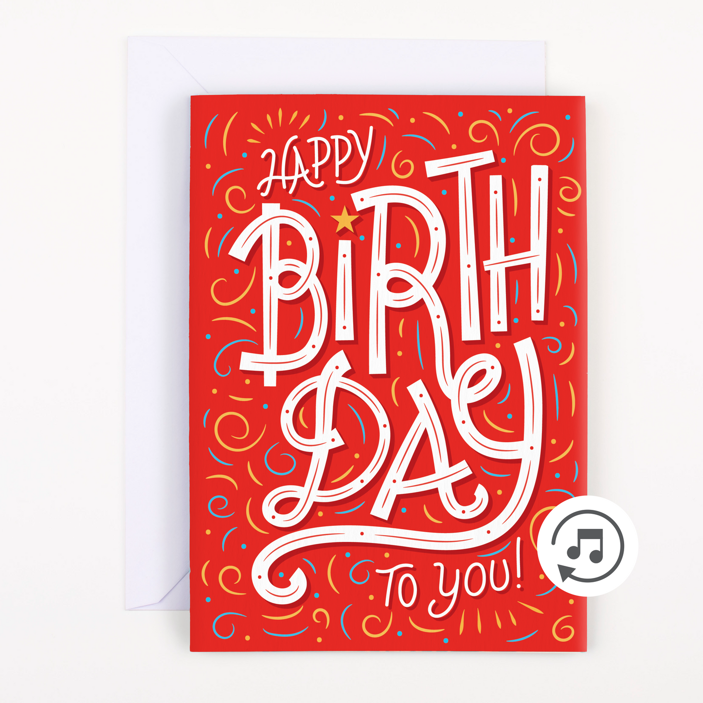 Endless Birthday Card with Glitter