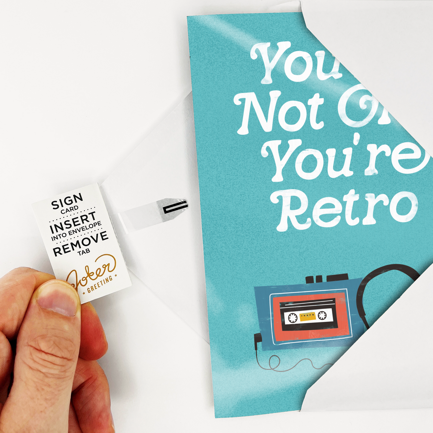 Endless Retro Birthday Card with Glitter