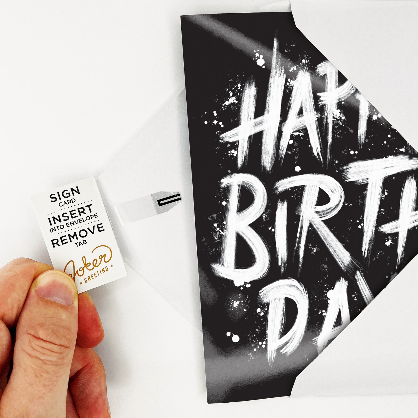 Endless Screamer Birthday Card with Glitter