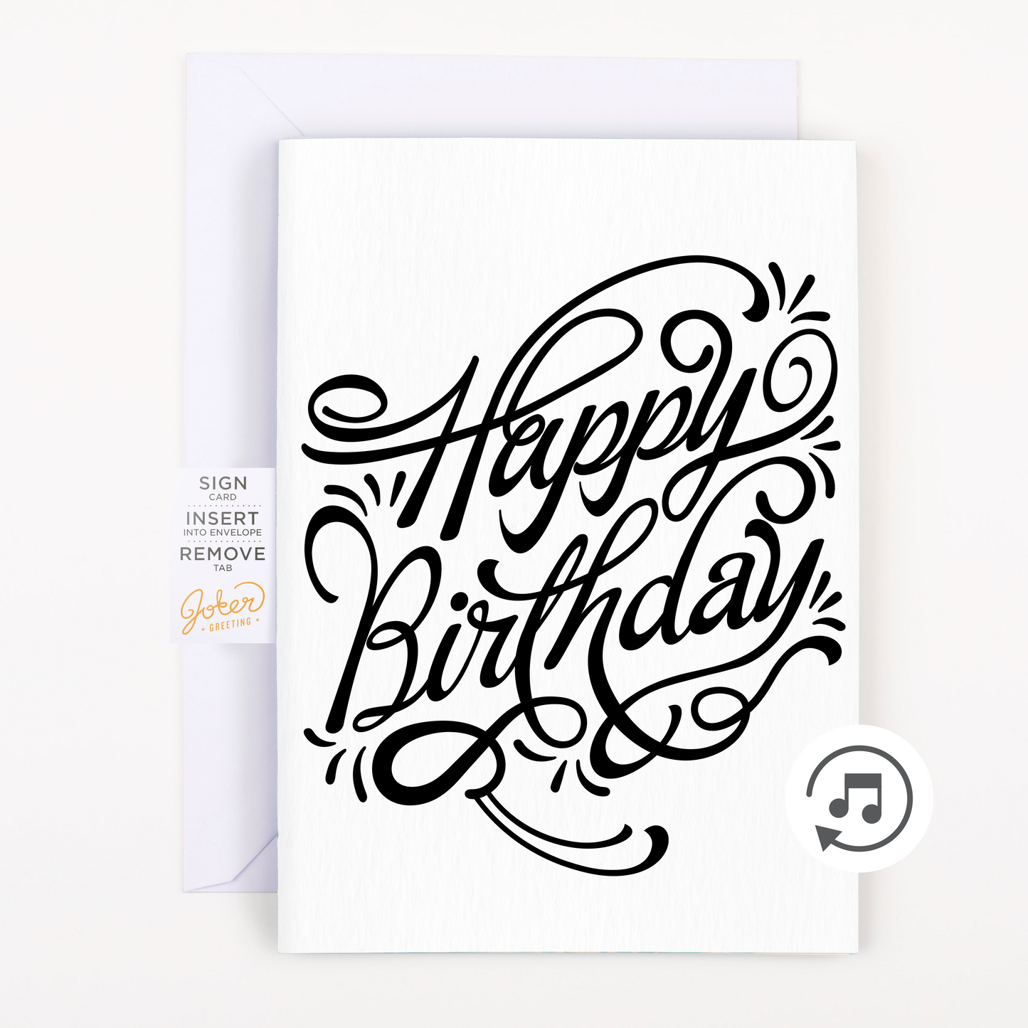Endless Birthday Card with Glitter