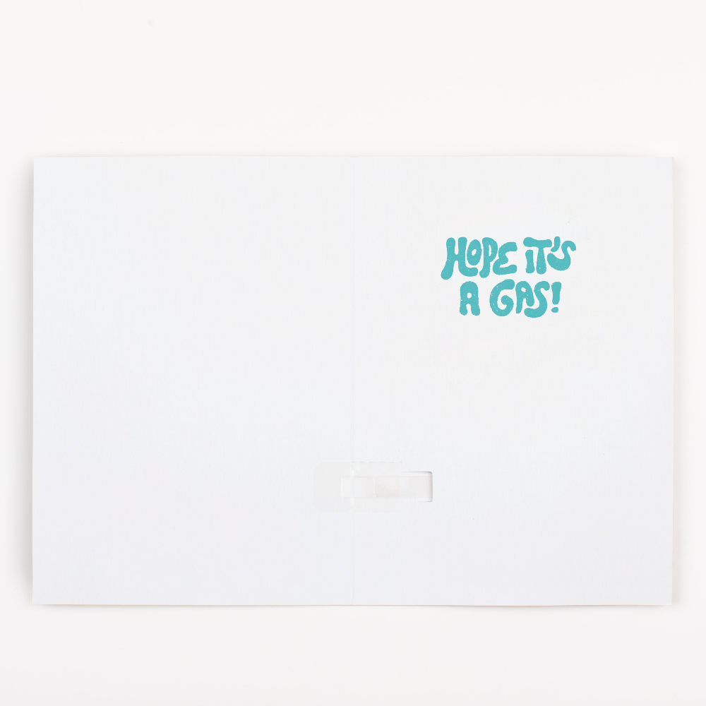 Endless Burp Day Card with Glitter