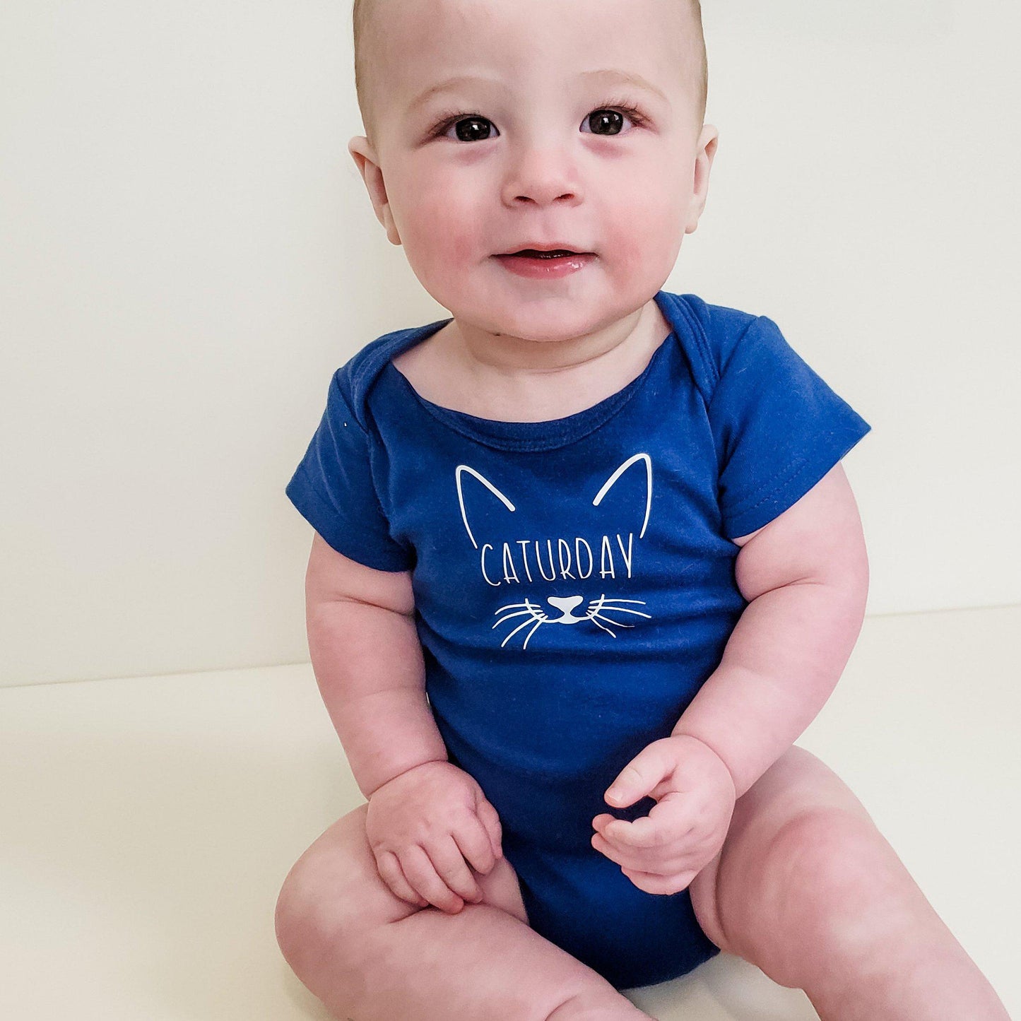 CATURDAY Short Sleeve Baby Bodysuit OR Toddler Tee