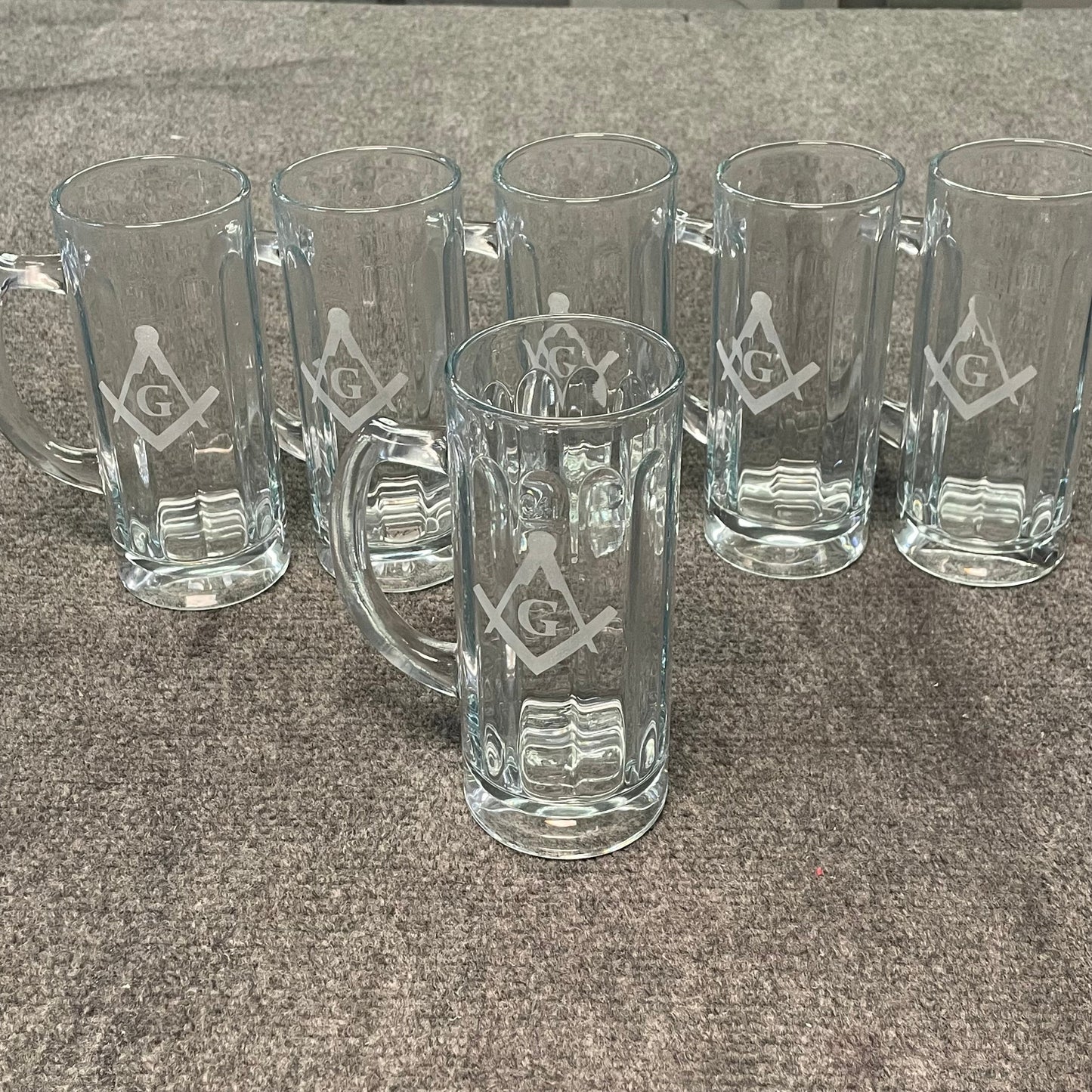 Custom Sand Etched Beer Mug