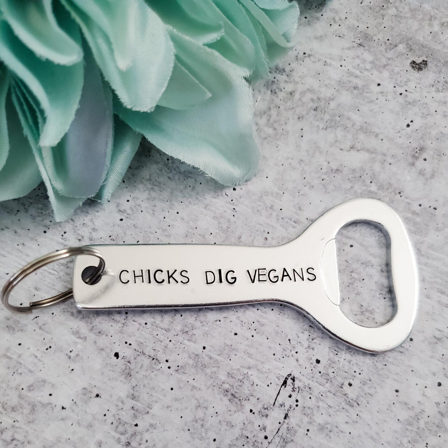 CHICKS DIG VEGANS Beer Bottle Opener