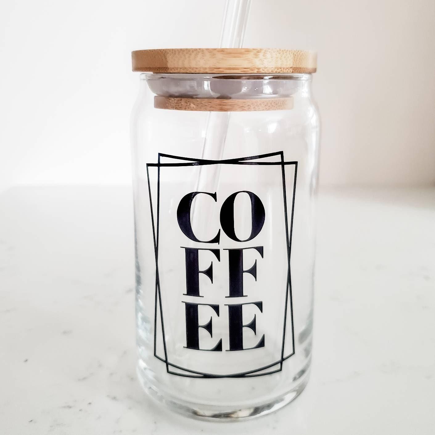 COFFEE Glass Can Cup