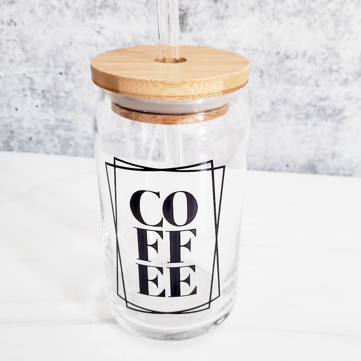 COFFEE Glass Can Cup