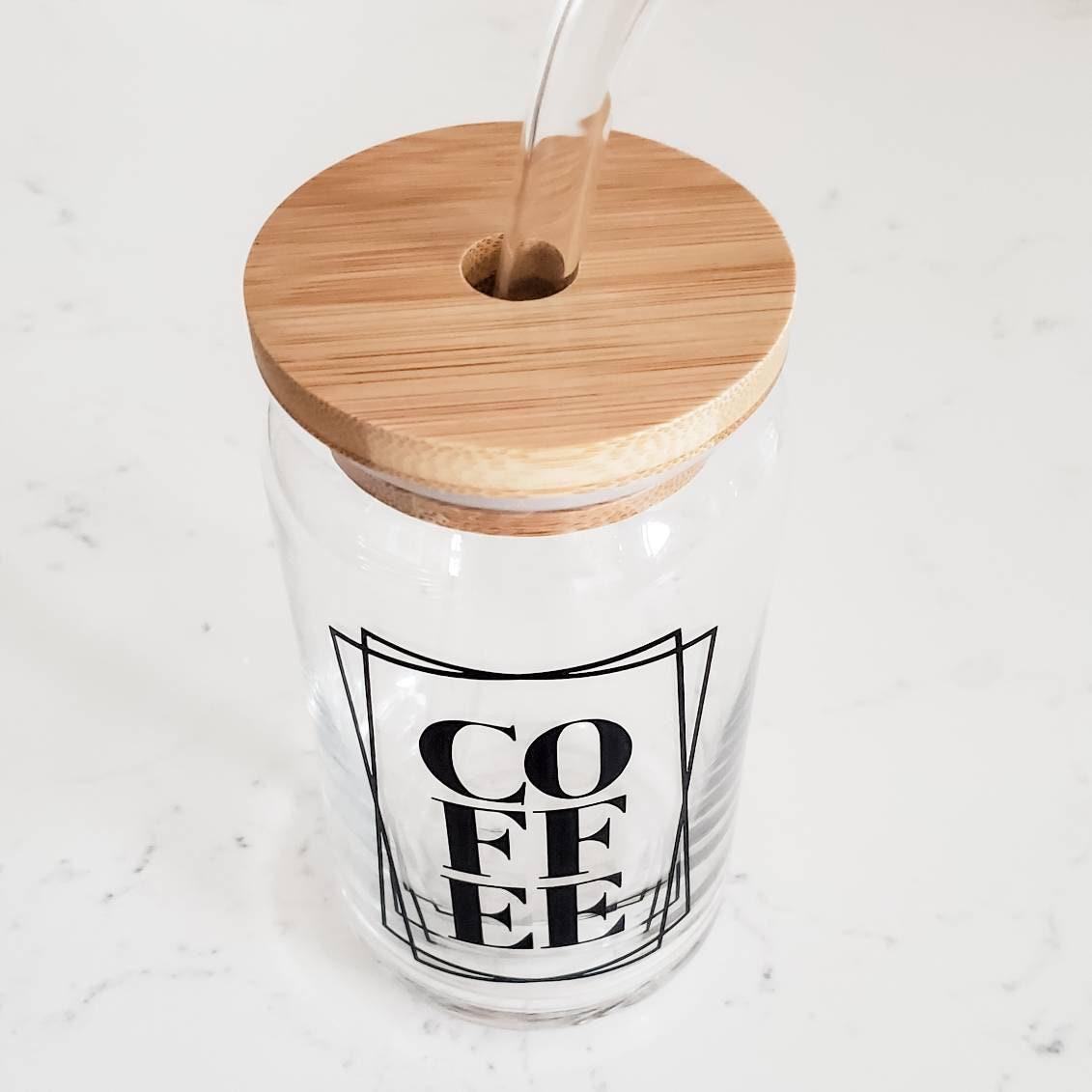 COFFEE Glass Can Cup