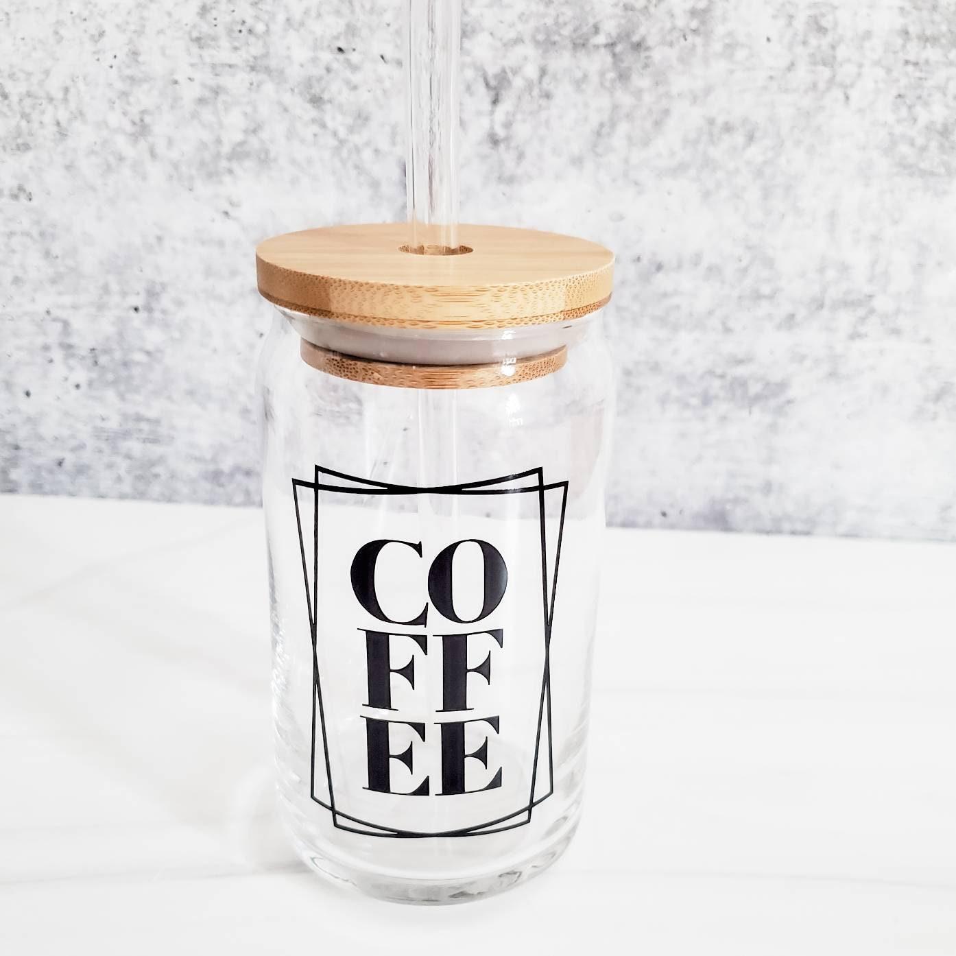 COFFEE Glass Can Cup