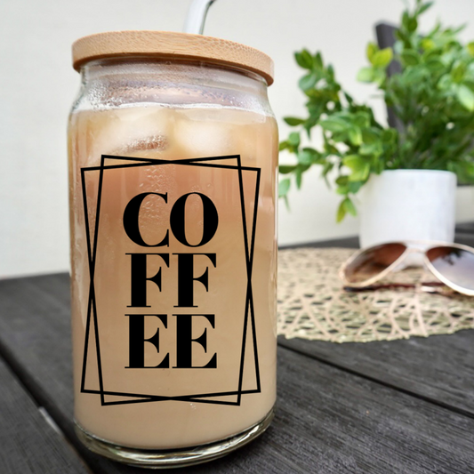 COFFEE Glass Can Cup