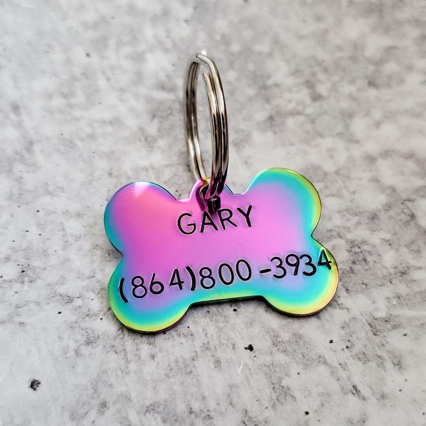 CUDDLY AF Bone-Shaped Pet Tag