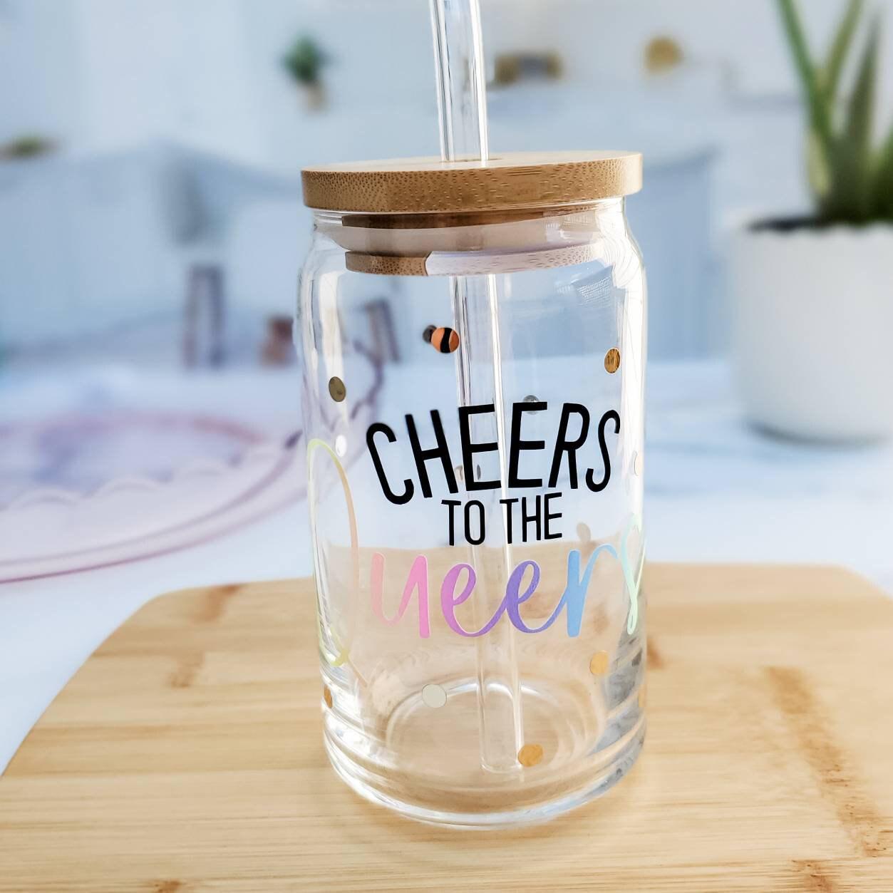 Cheers to the Queers Snowglobe Tumbler or Glass Can Cup