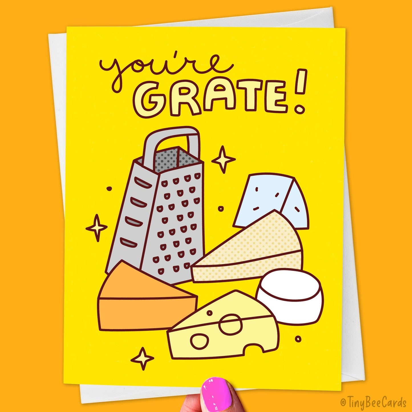 Cheese Pun Card "You're Grate"