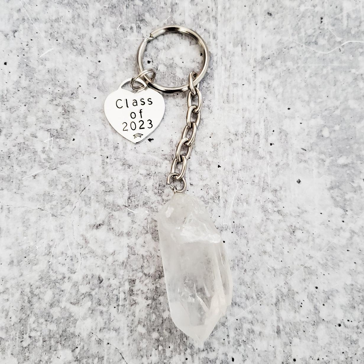 Class of 2025 Personalized Crystal Keychain