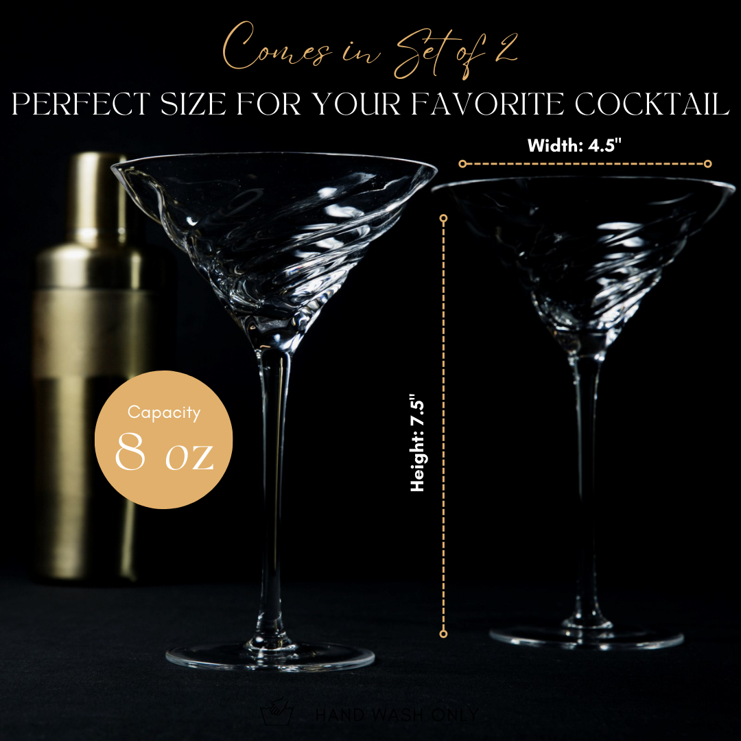 Vortex Martini Glass