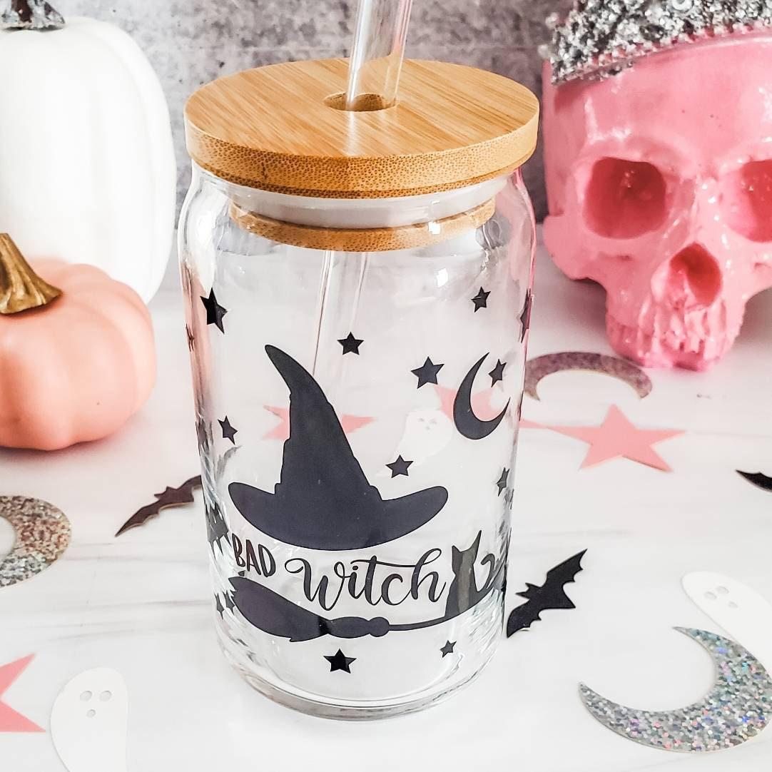 Halloween Vinyl Iced Coffee Cup
