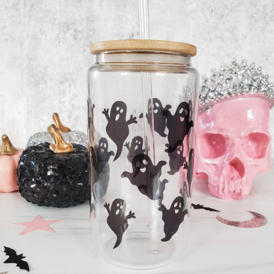 Halloween Vinyl Iced Coffee Cup