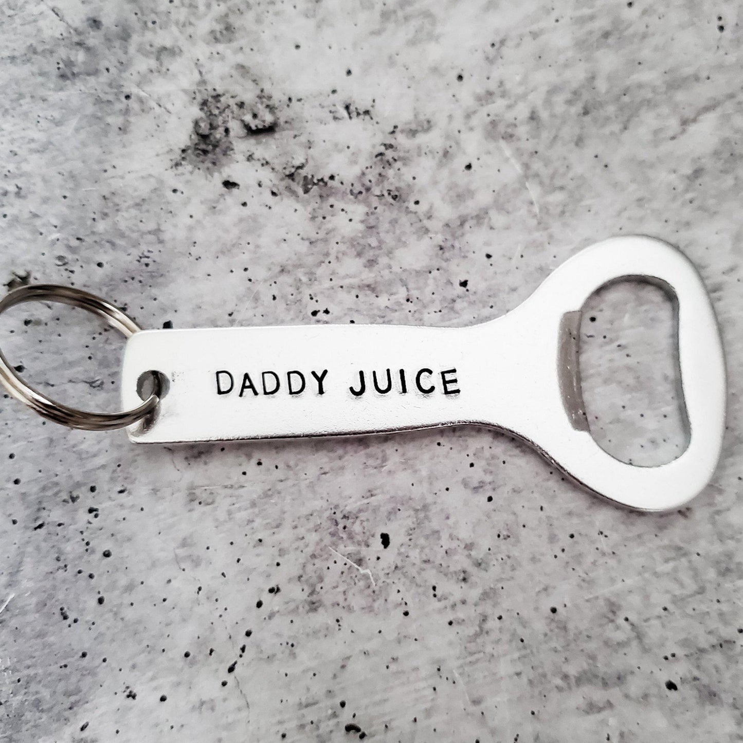 DADDY JUICE Beer Bottle Opener Keychain