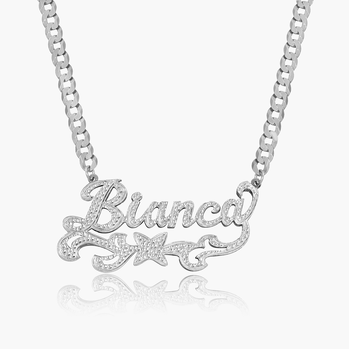 Double Plated Star Name Necklace