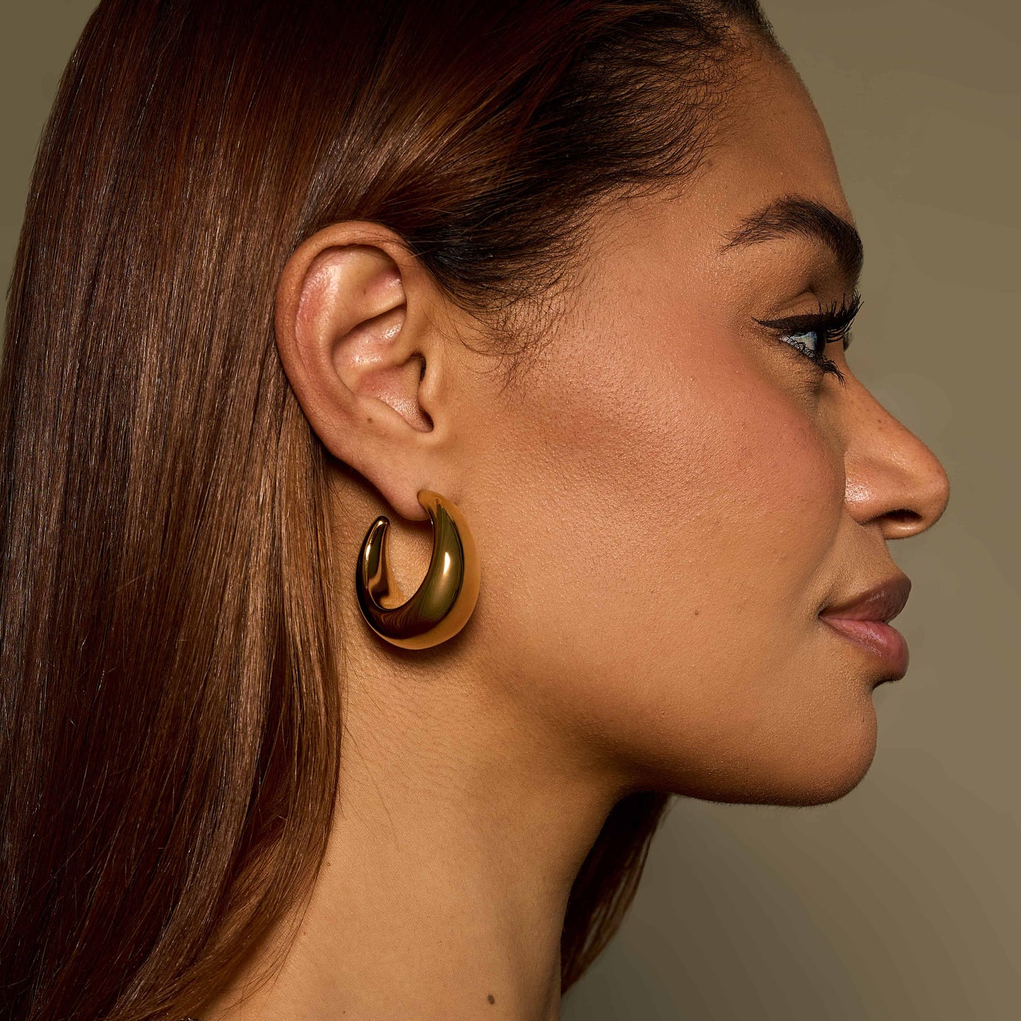 Luxe Dome Hoop Earrings