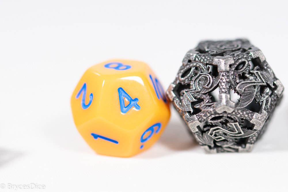 (Grey) Deadly Dragon Dice: Shards of Oblivion Hollow Metal
