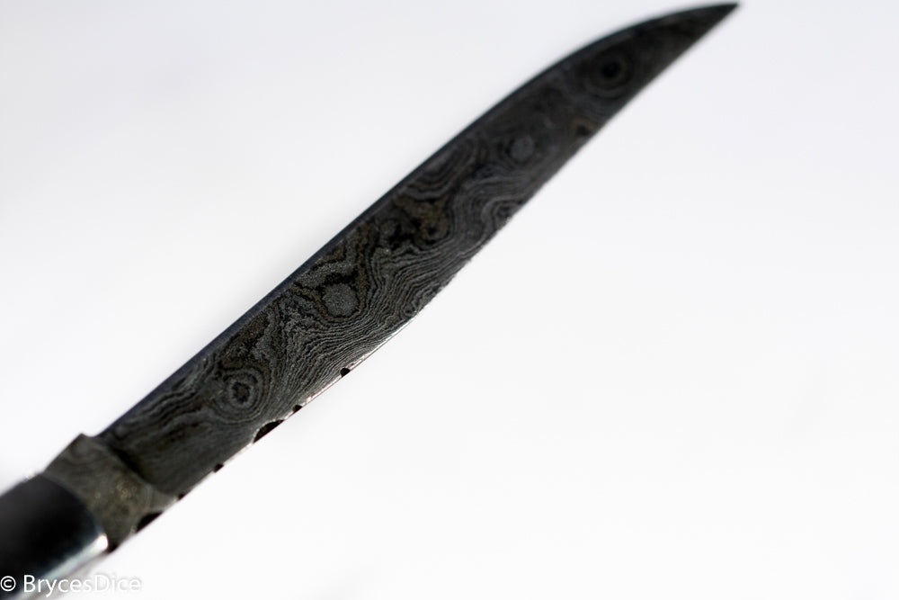 (Black) 9" Damascus Pocket Knife