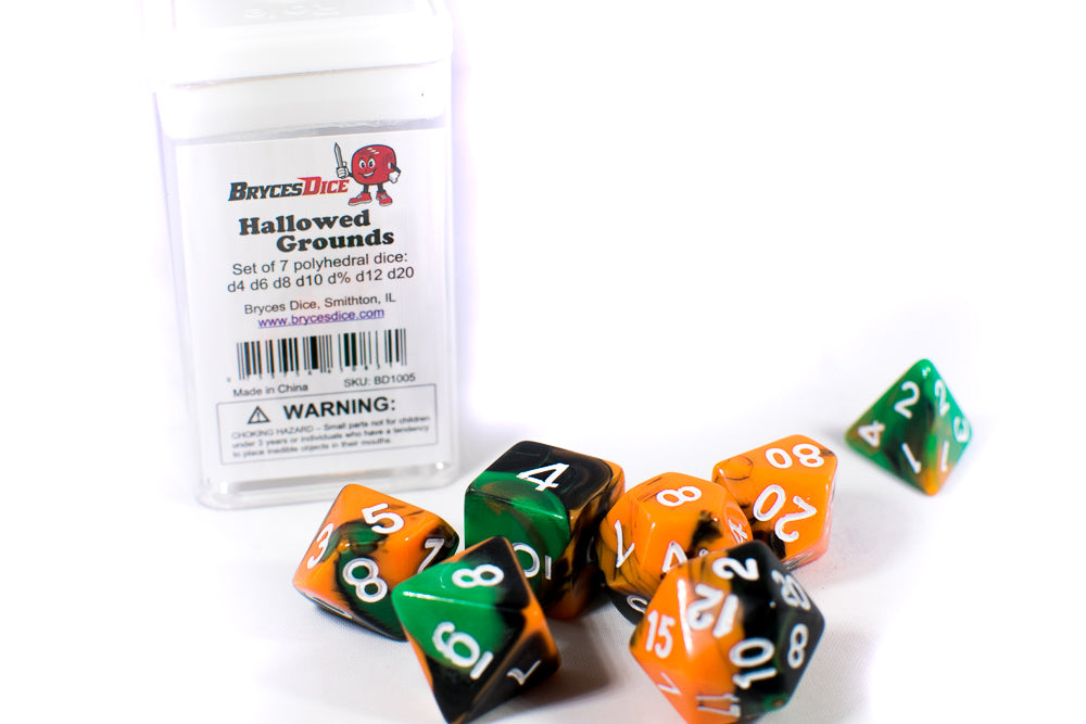 Hallowed Grounds Tri-Color Swirl Orange/Black/Green
